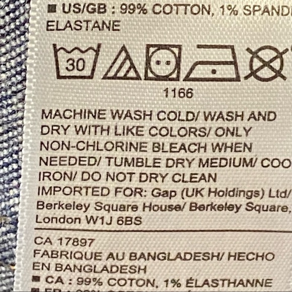 GAP Denim Button Down Mini Skirt size 0/25 - Picture 9 of 9